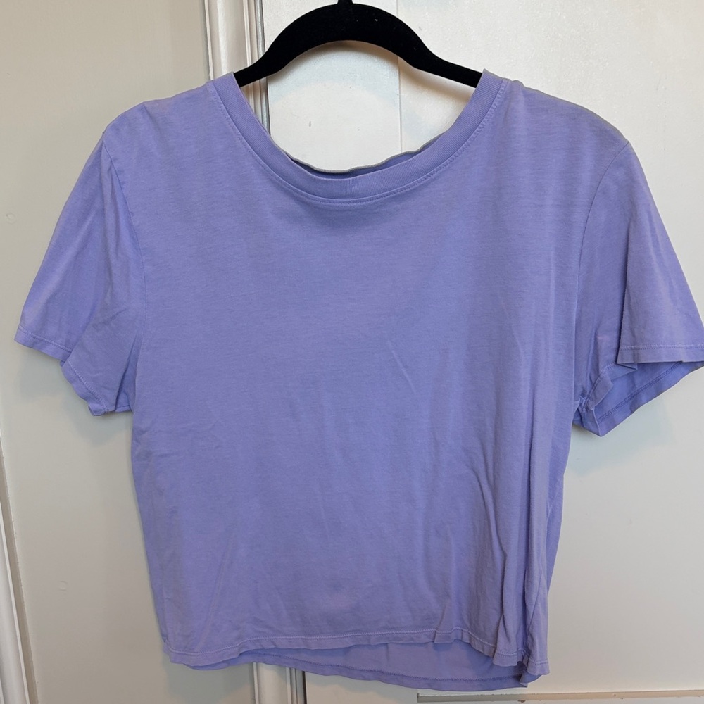 Lavender Women's Cropped Tee
